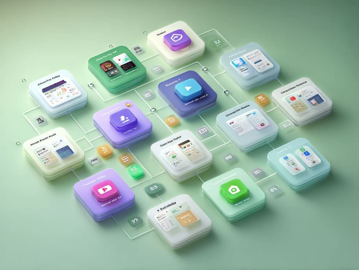 Comparison chart of top AI tools showing features, pricing, and difficulty levels