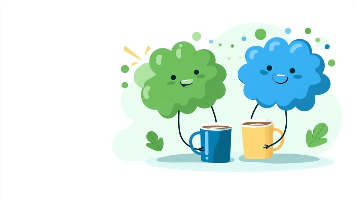 Illustration of ai colleague with multiple expertise personas for Google Bard for Brainstorming Sessions