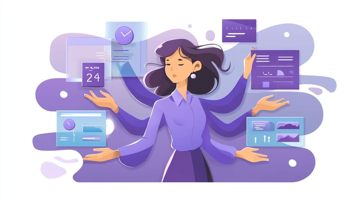 Illustration of tireless digital employee concept for 5 Agentic AI Trends Shaping Business in H2 2025