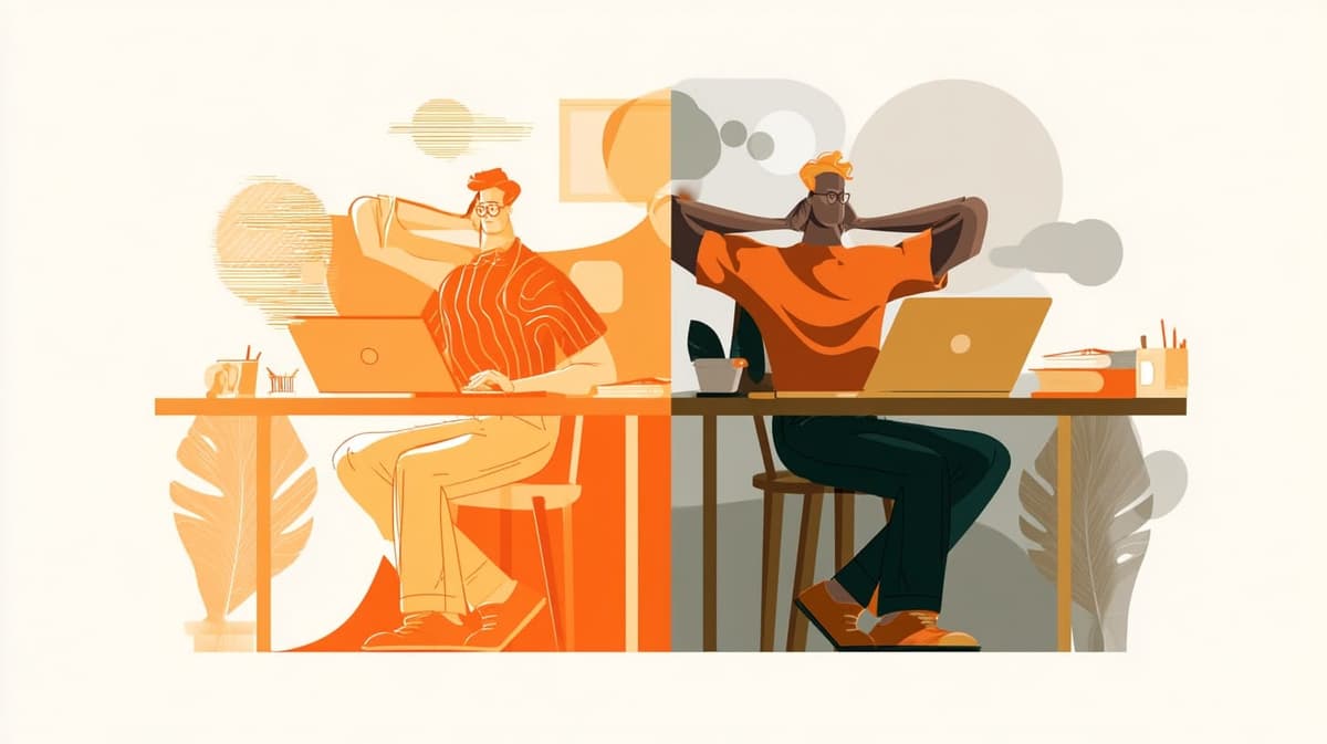 Illustration of manual heavy lifting vs ai assistance transformation for My Weekly Workflow: Scheduling Posts with an AI Agent