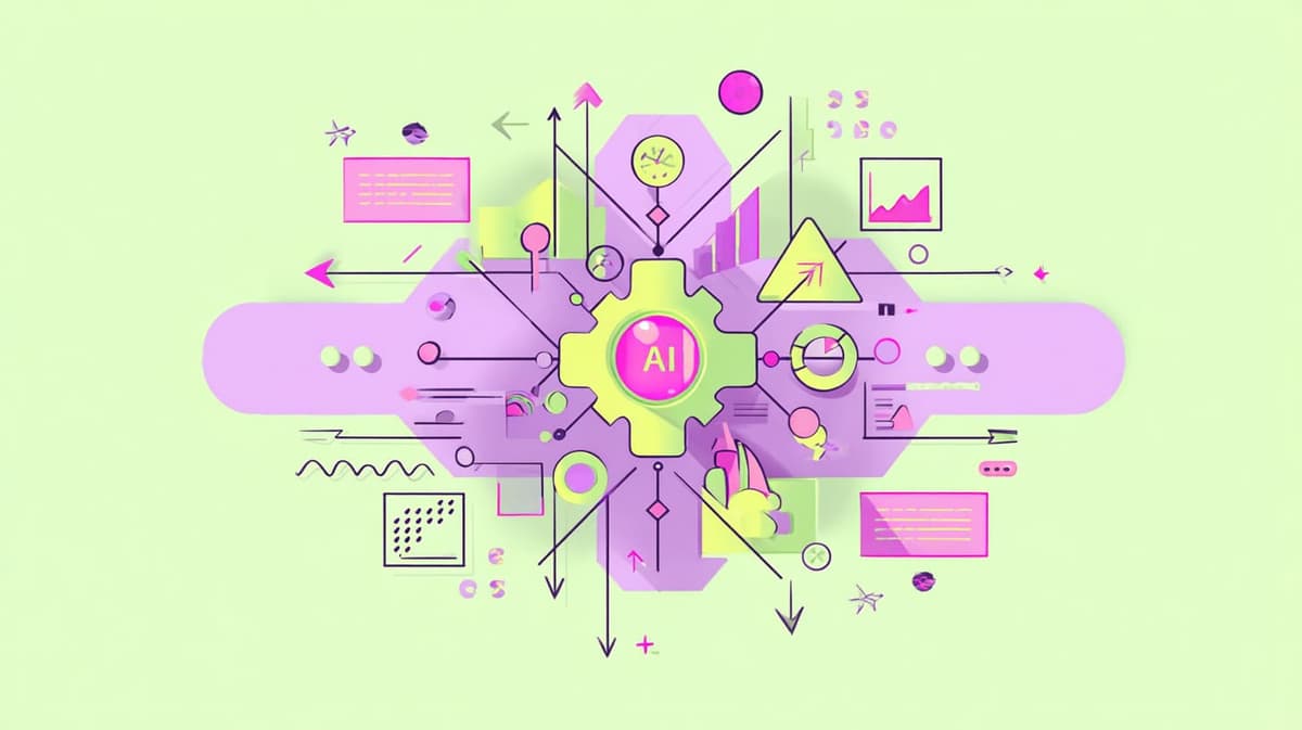 Illustration highlighting the benefits of AI technology